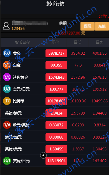 【全新亲测时间盘】微盘+外汇盘+完整源码带码支付+可封装APP+完整数据库、可指定输赢