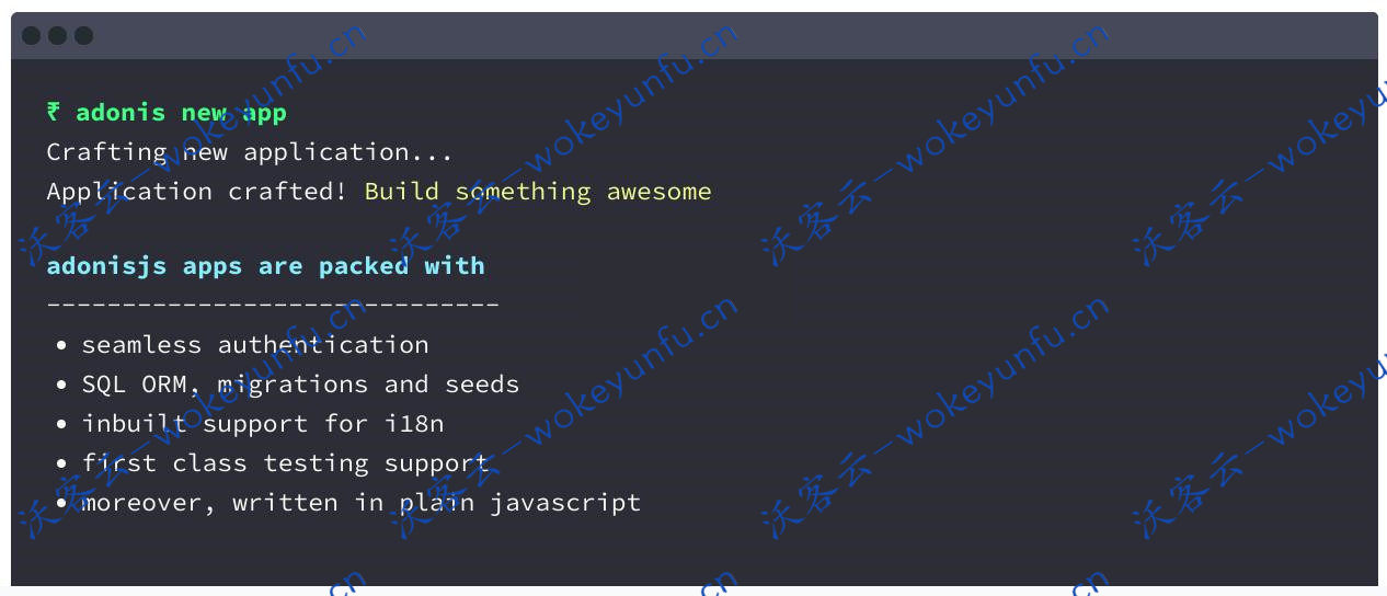 【Adonis Web框架 v5.0.4 rc2】Node.jsWeb框架+干净稳定的API+用于构建Web应用和微服务