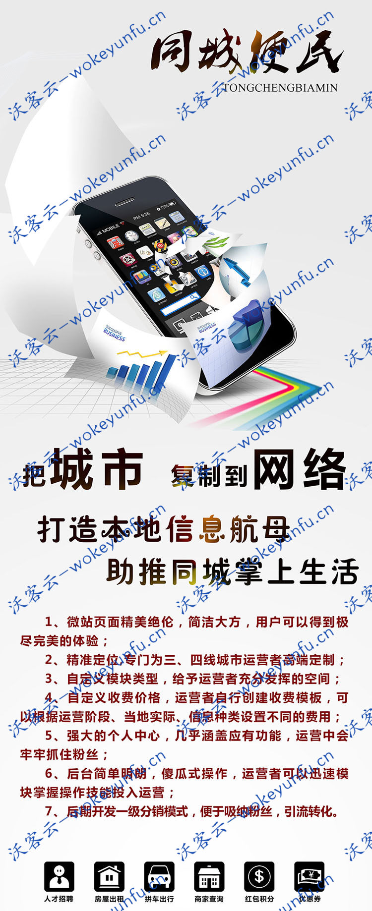 【小城便民原版1.0.2.4.2】功能模块+本地同城信息发布+人才招聘+房屋出租+拼车出行