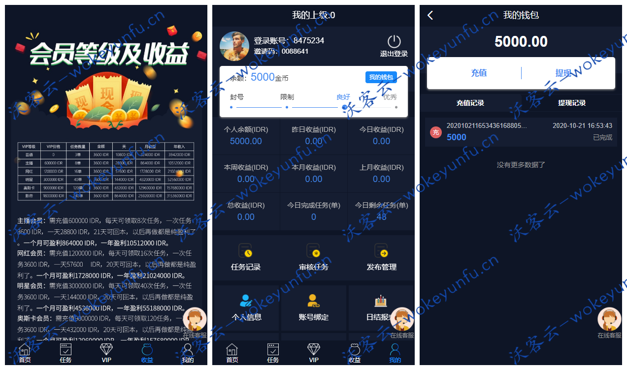 【任务点赞】国际多语言版+抖音+快手+脸书+LINE+TIKTOK+任务悬赏赚钱平台