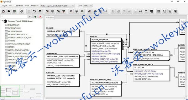 【Apricot DB v2.5】设计和分析关系型数据库结构的数据库工具+自动优化图上对象的分配
