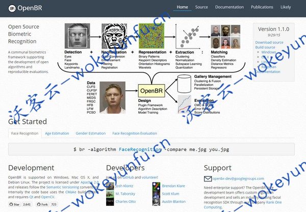 【OpenBR开源生物特征识别库 v1.1.0】用来从照片中识别人脸+支持推算性别与年龄
