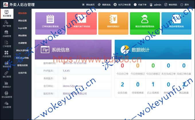 仿美团饿了么程序,外卖人9.0商业版外卖订餐源码,PC+微信+WAP+短信宝,多城市多色版插图(1)